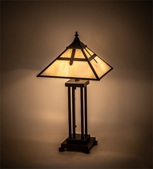 24" High Cross Mission Table Lamp