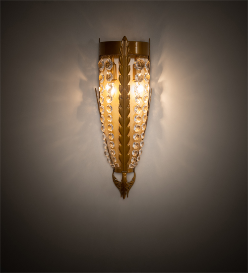 6" Wide Chrisanne Crystal Wall Sconce