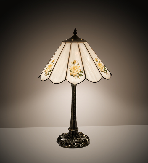 21" High Roses Table Lamp