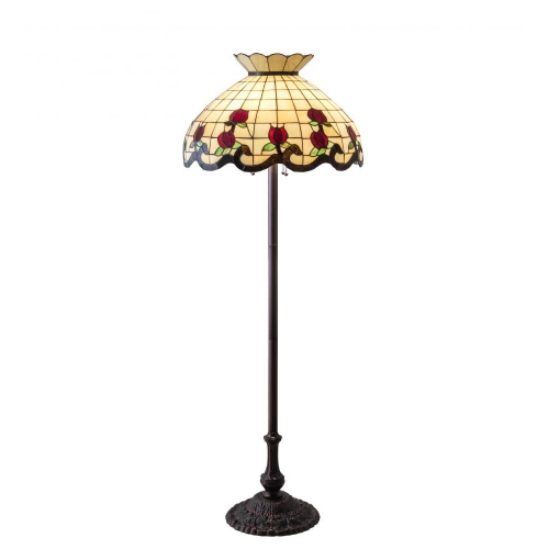 62" High Roseborder Floor Lamp