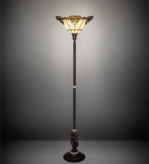 74" High Shell with Jewels Floor Lamp