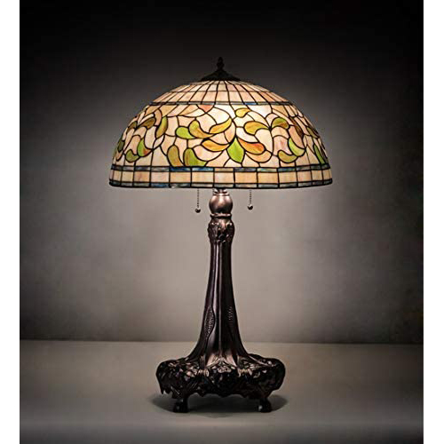 31" High Tiffany Turning Leaf Table Lamp