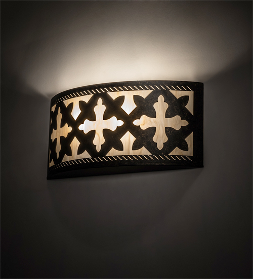 18" Wide Cardiff Wall Sconce