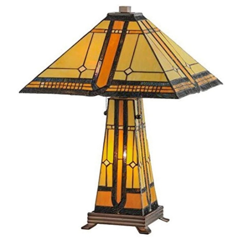 25"H Sierra Prairie Mission Lighted Base Table Lamp