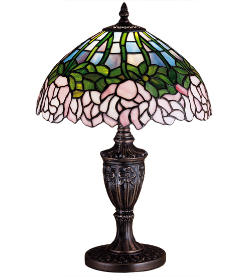 18" High Tiffany Cabbage Rose Accent Lamp