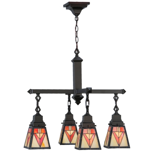 24"W Otero Mission 4 Light Chandelier