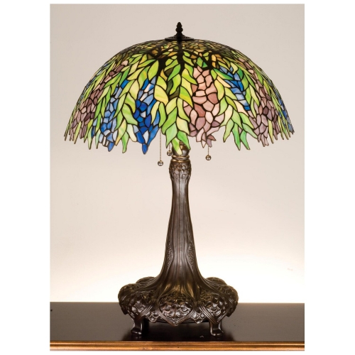 31"H Tiffany Honey Locust Table Lamp