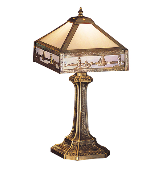 19"H Sailboat Mission Accent Lamp