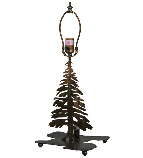 14"H Tall Pines W/Lighted Base Table Base