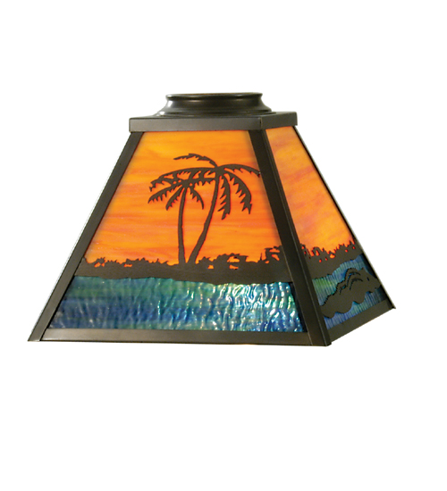 12"Sq Alligator Shade