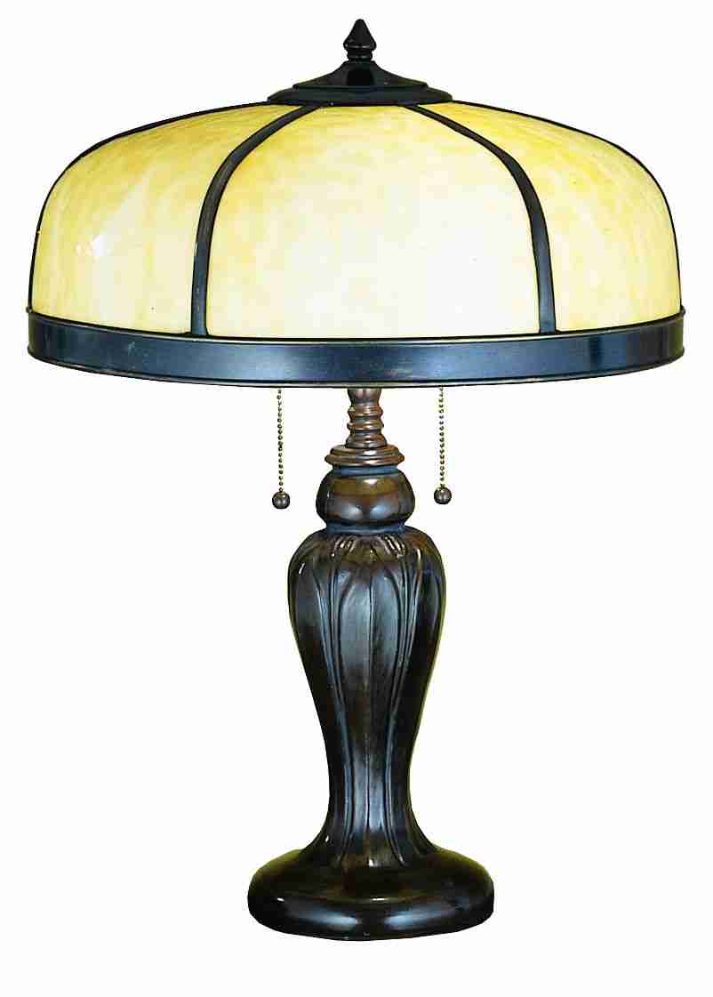 25"H Arts & Crafts Dome Table Lamp
