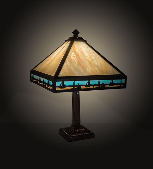 24" High Sailboat Mission Table Lamp