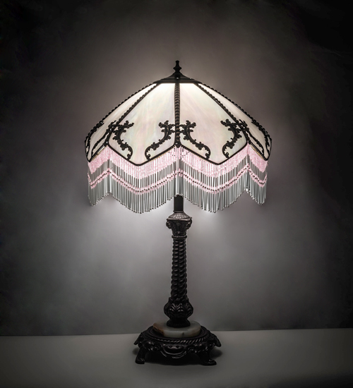 30" High Regina Fringed Table Lamp