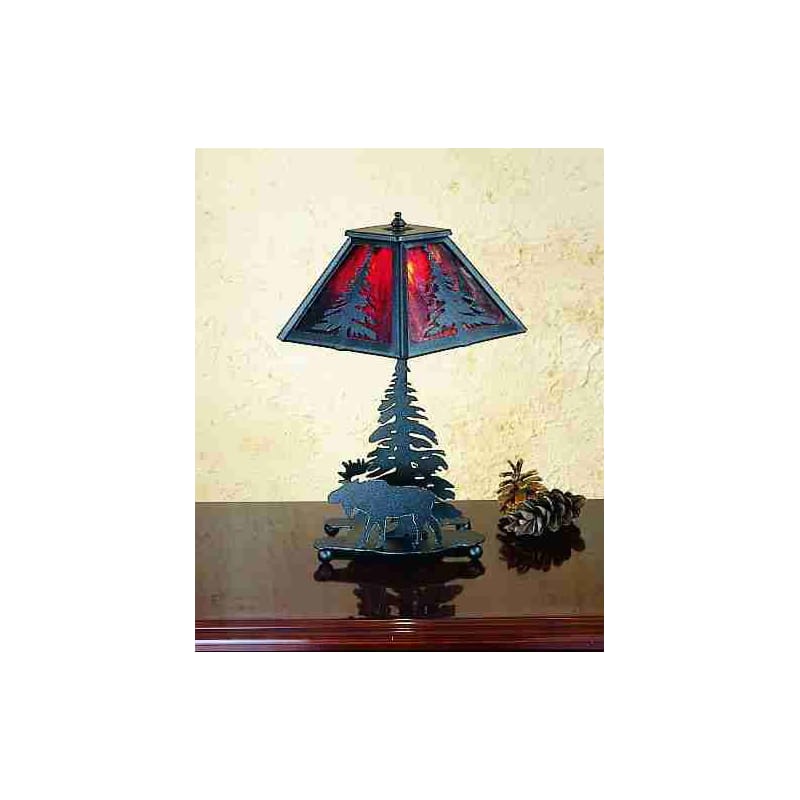 15.5"H Lone Moose Accent Lamp