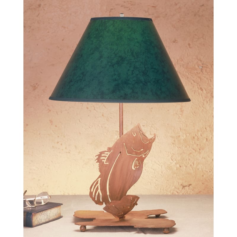 13.5"H Leaping Bass Table Lamp