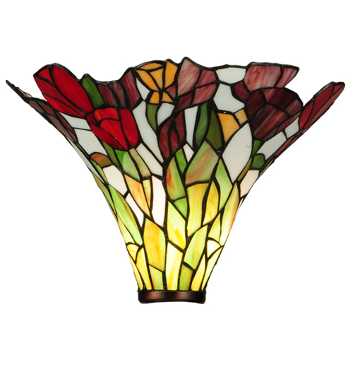 14.5"W Tulip Torchiere Shade