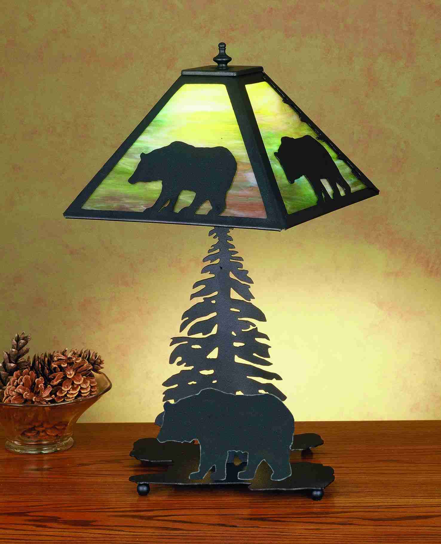 15.5"H Lone Bear Accent Lamp