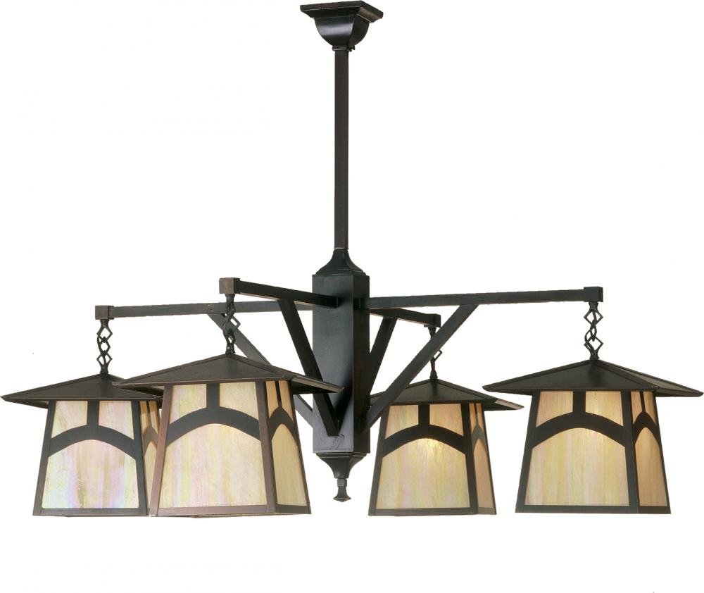 47"W Stillwater Hill Top 4 Light Chandelier