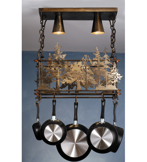 24"L Forest Pot Rack