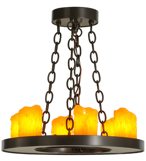 18" Wide Loxley 6 Light Chandelier