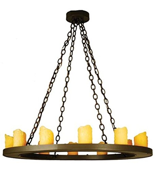 36"W Loxley 12 Light Chandelier