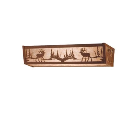 30" Wide Elk at Lake Vanity Light