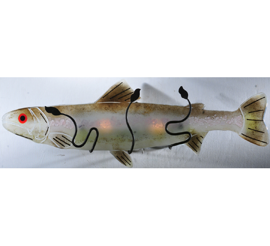 29"W Metro Fusion Rainbow Trout Wall Sconce