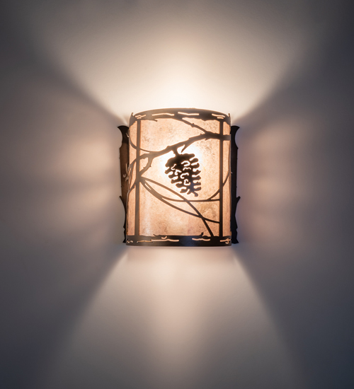 6"W Whispering Pines Wall Sconce