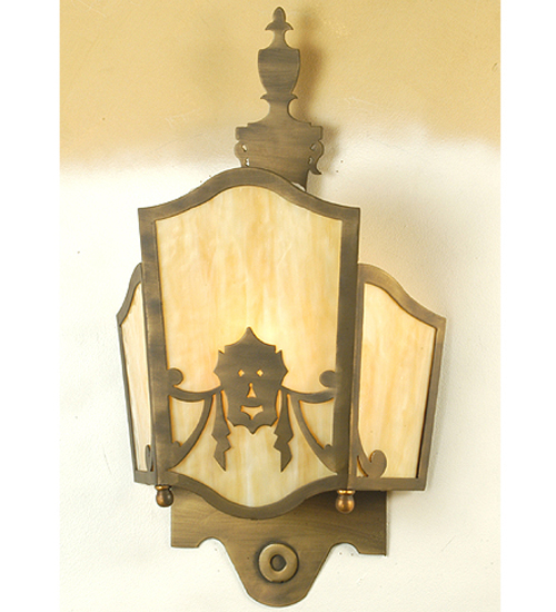12"W Theatre Mask Wall Sconce