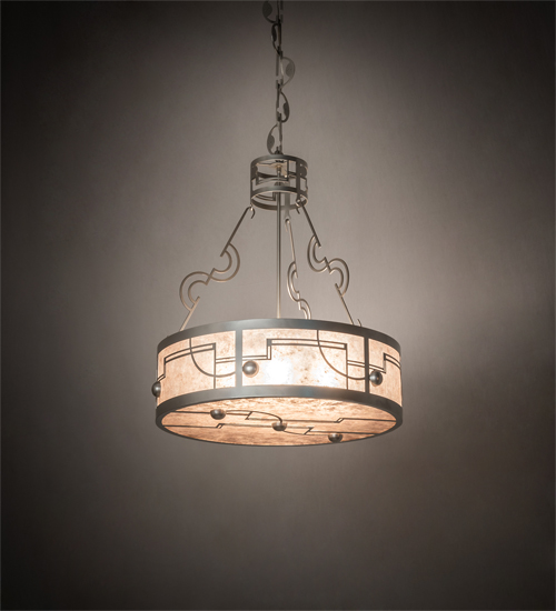 25" Wide Revival Deco Inverted Pendant