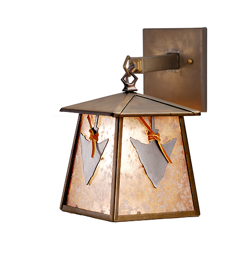 7.5"W Arrowhead Hanging Wall Sconce