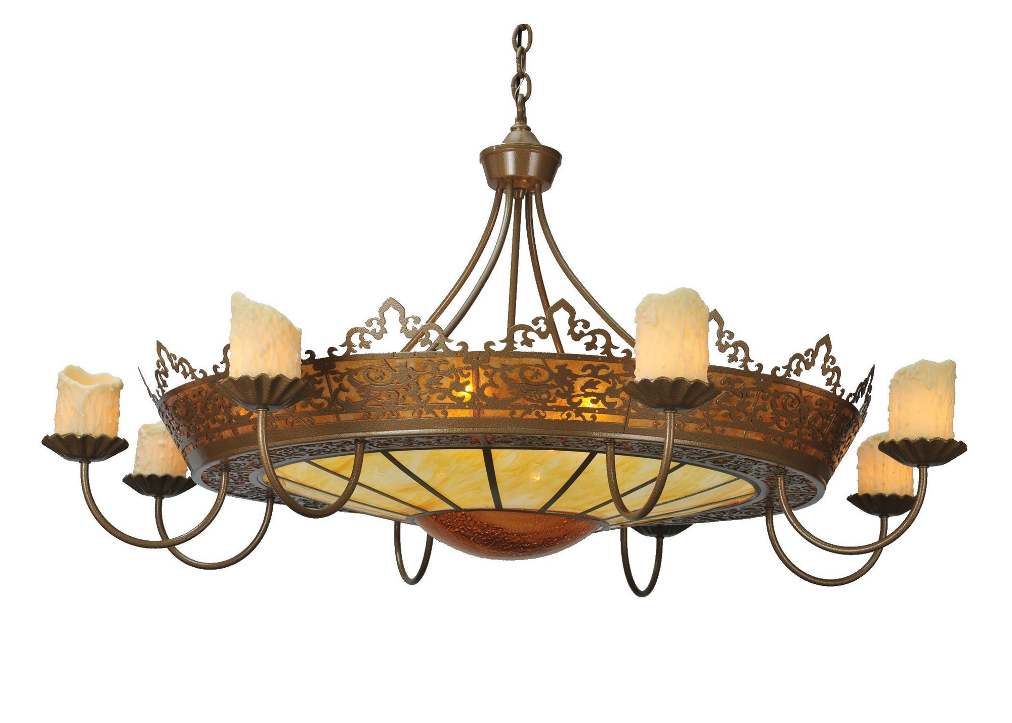 47"W Stanley 8 Arm Chandelier