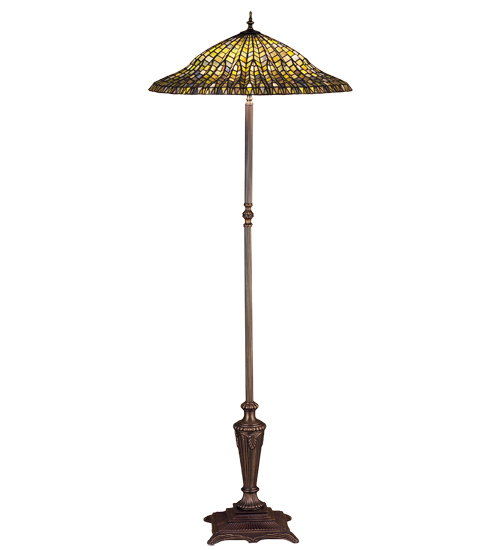 65"H Tiffany Lotus Leaf Floor Lamp