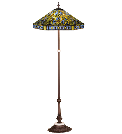 63"H Tiffany Elizabethan Floor Lamp.602