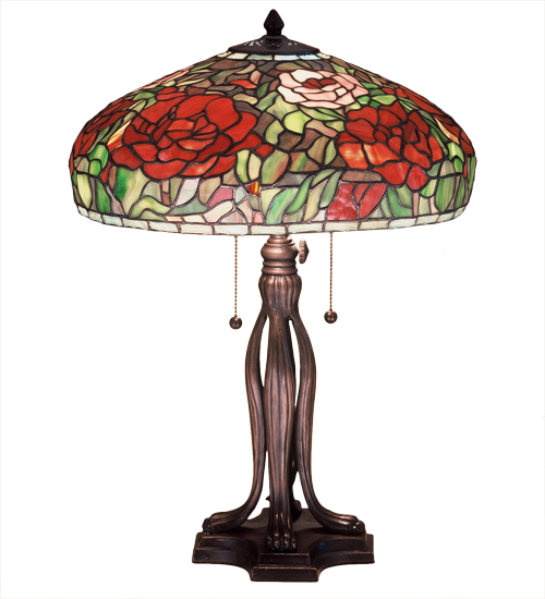 23.5"H Tiffany Peony Table Lamp