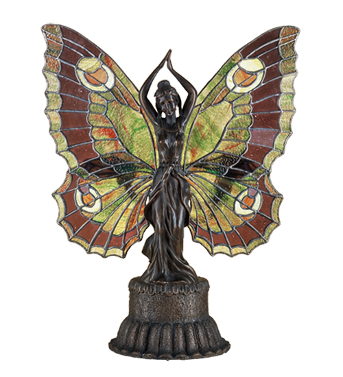 17"H Butterfly Lady Accent Lamp