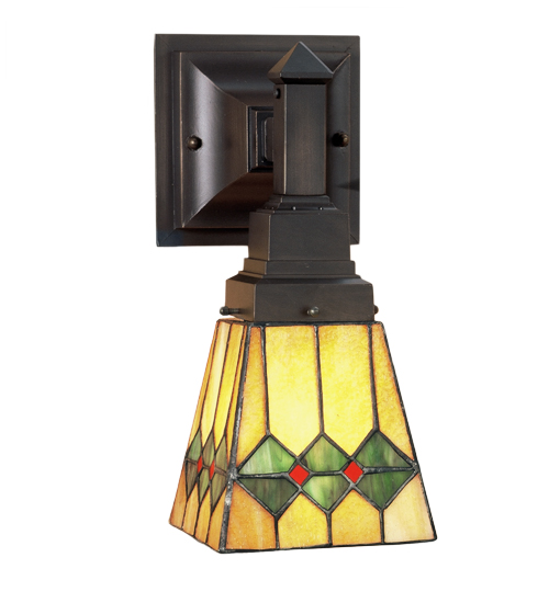5"W Martini Mission Wall Sconce
