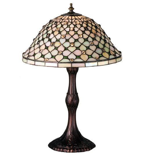 20"H Diamond & Jewel Table Lamp