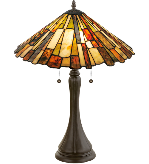 23"H Delta Jadestone Table Lamp