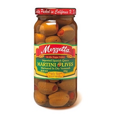 Mezzetta Spanish Queen Martini Olives Marinated Dry Vermouth (6x10Oz)