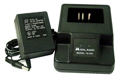 Midland - Drop In Quick Charger And Ac Adapter For 75-510Xlb