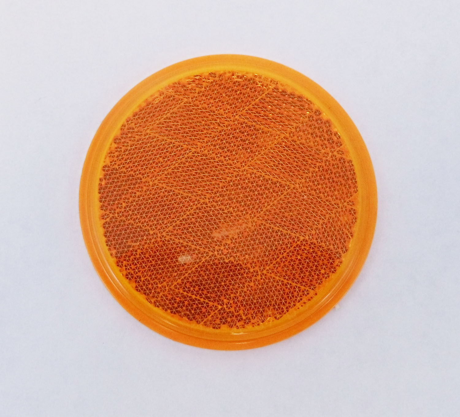 3" Round Amber Reflector Stick-On Sae-A-87-Dot Approved