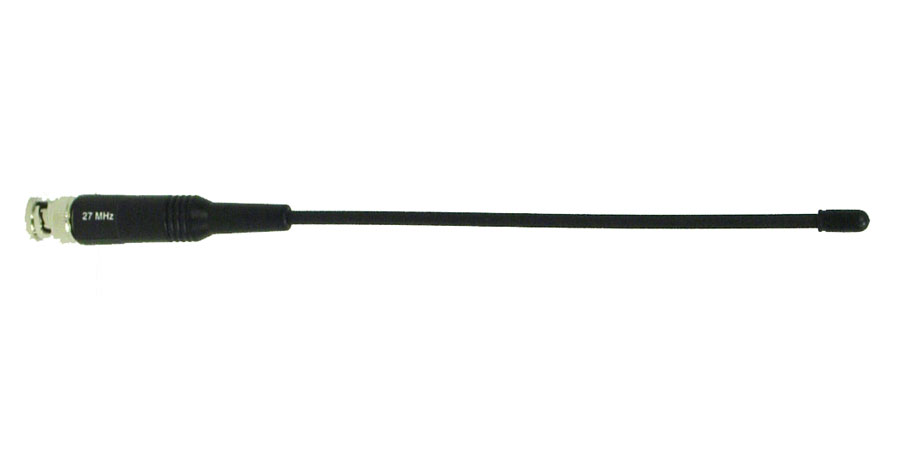 9 1/2" 27Mhz. Rubber Antenna With Bnc