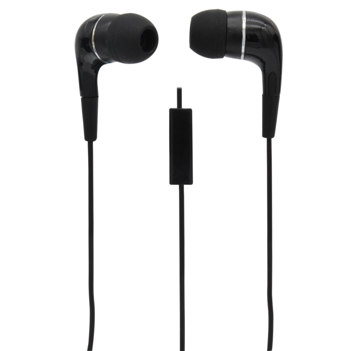 Mbs Stereo In Ear Buds W/Inline Mic Black