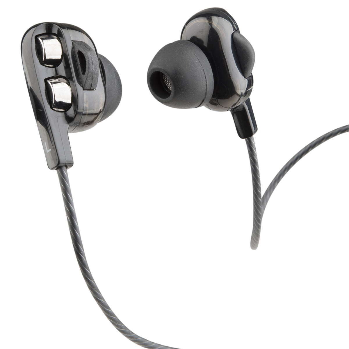 Dual Driver Wired Earbuds Black