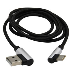 Mbs Rightangle USB-C Cable  3Ft
