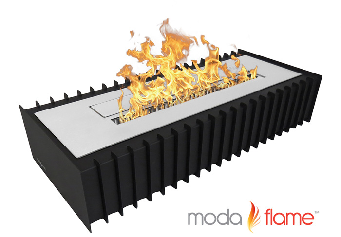 24" PRO Ventless Bio Ethanol Fireplace Grate Burner Insert