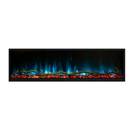 Modern Flames Landscape Pro Slim 80" Single-Sided Built-In Electric Fireplace - LPS-8016