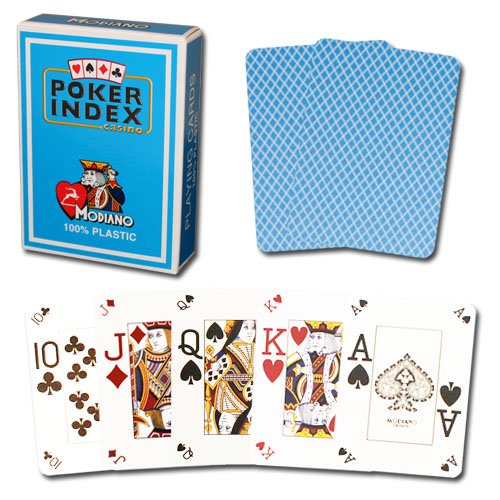 Modiano Poker Index - Light Blue