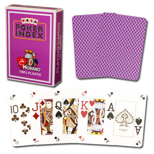 Modiano Poker Index - Purple